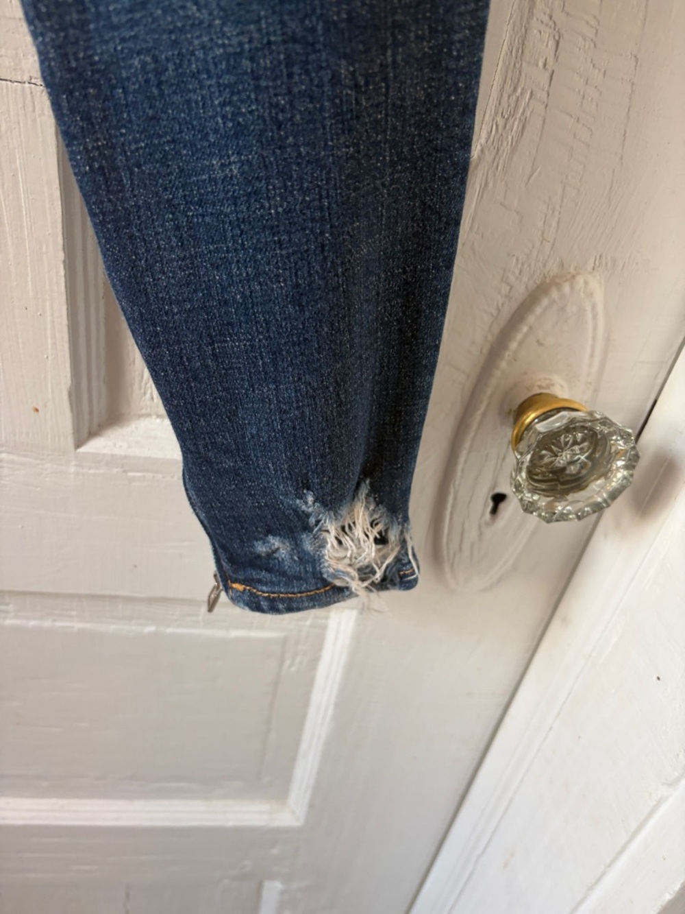 DSQUARED2 Women's Dark Blue Distressed Skinny Jeans - Picture 12 of 14